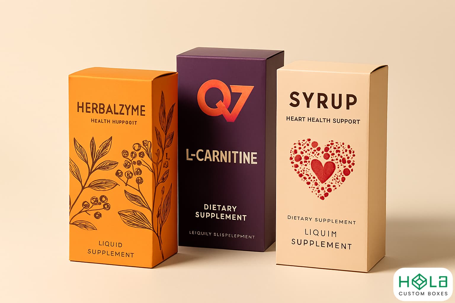 custom liquid supplement boxes